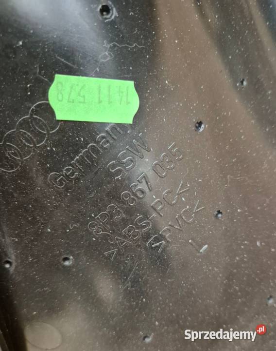 TAPICERKA TYŁ LEWA PRAWA AUDI A3 8P 8P3867036 Działoszyce