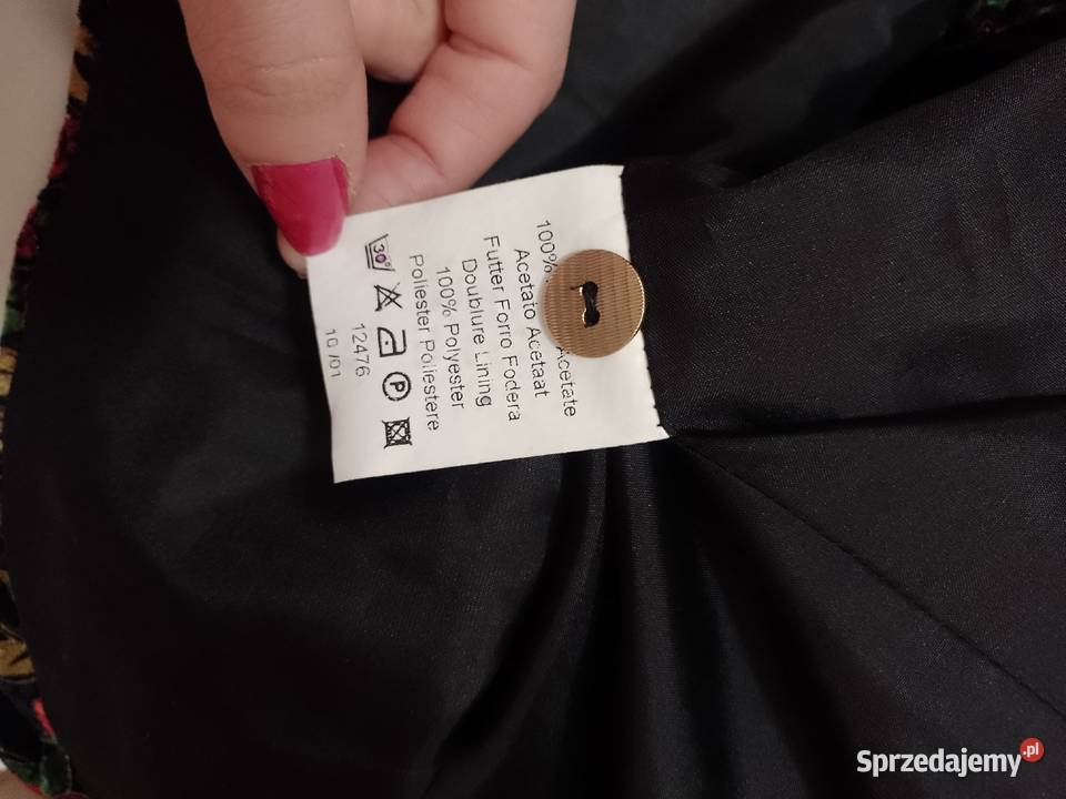 505XL Aksamitna bogato zdobiona kamizelka z bez rękawa Kraków sprzedam