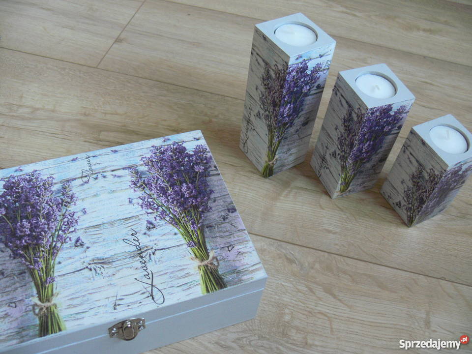 Komplet szkatułka XXL na biżuterię chustecznik odcienie szarości Halinów