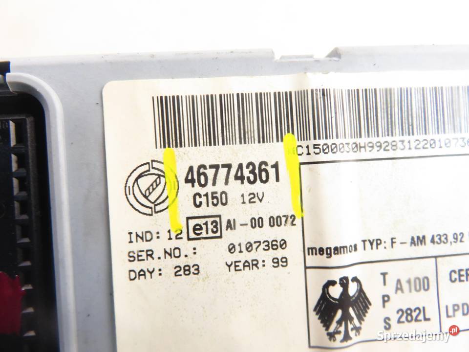 BSI FIAT PUNTO II 12 46774361