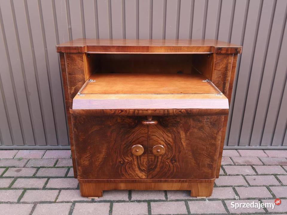 Komoda Szafka ARTDECO Orzech Gramofon Na Płyty wielkopolskie