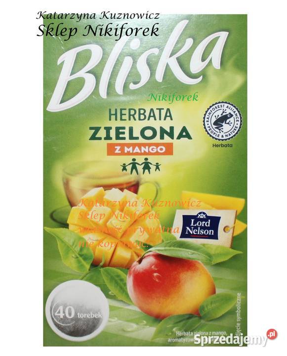 Bliska Lord Nelson herbata zielona malina Stare Miasto