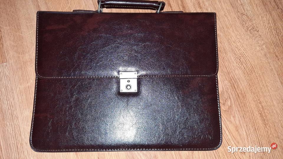 Elegancka Skórzana Aktówka Na Dokumenty Do Pracy Warszawa