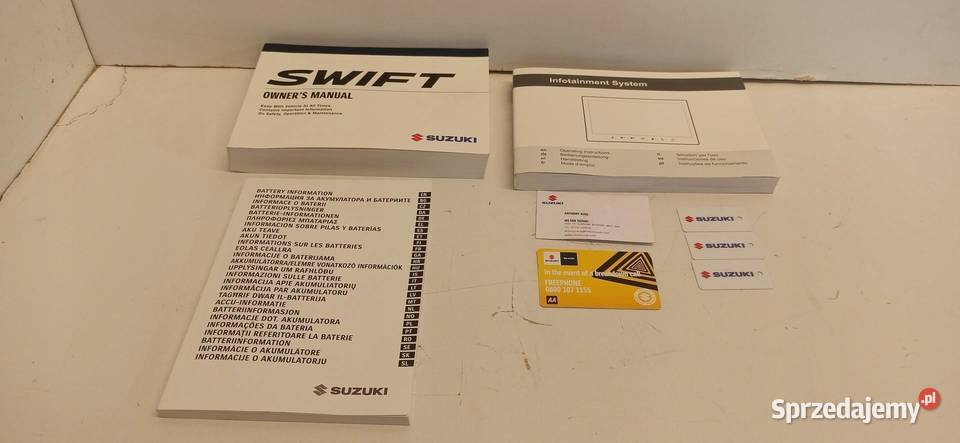 SUZUKI SWIFT VII MK9 KSIĄŻKA INSTRUKCJA WERSJA osobowe Pozostałe