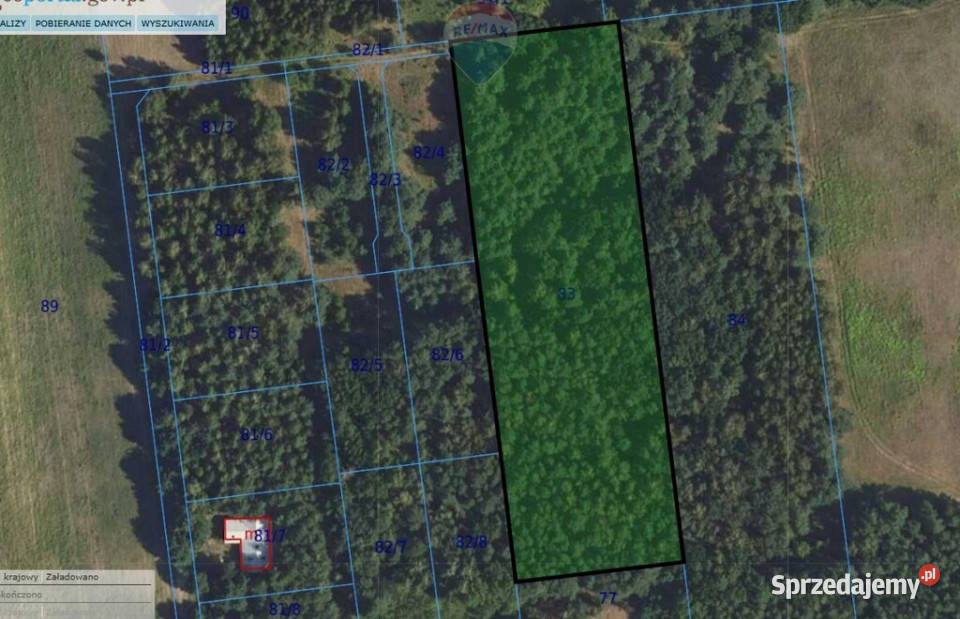 Działki budowlane zbuduj dom w lesie sprzedam