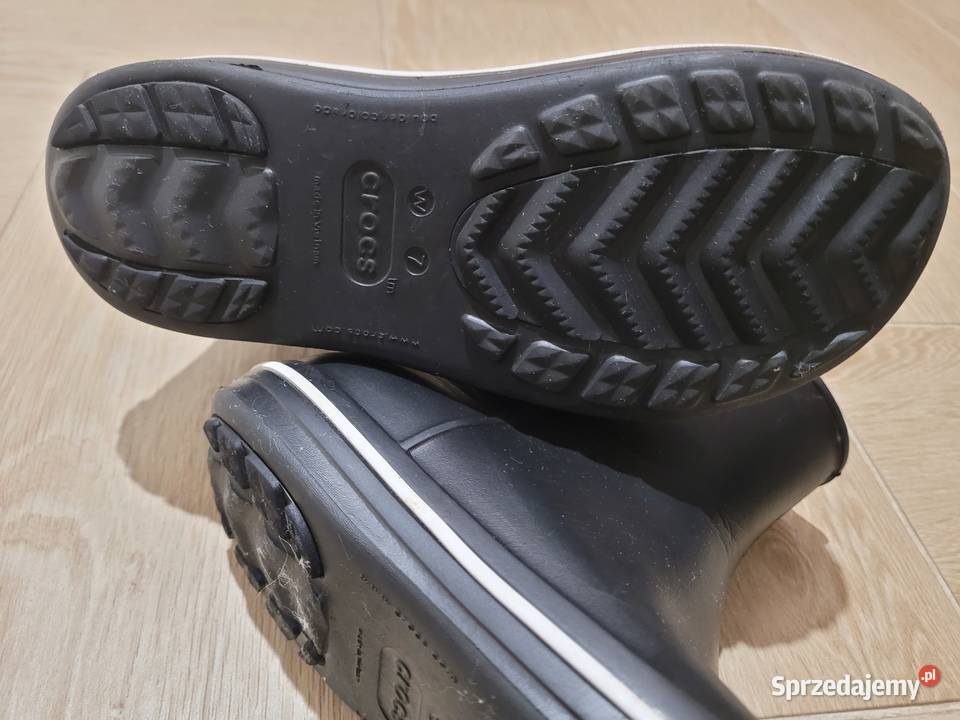 Sprzedam kalosze damskie CROCS czarne Juant 24cm dolnośląskie Wrocław