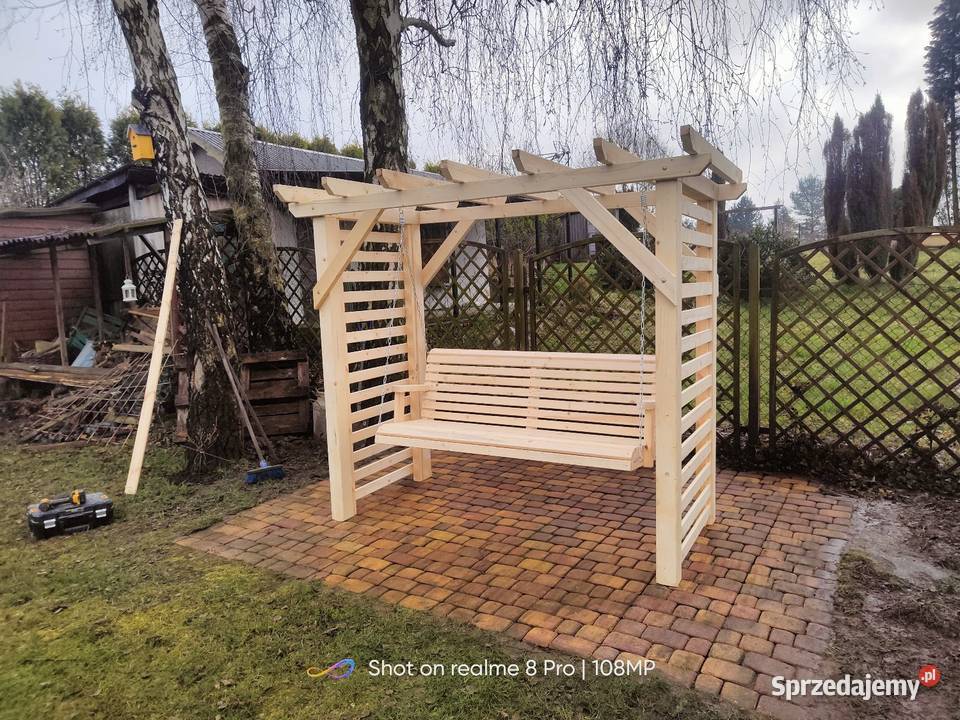 Huśtawka ogrodowa Pergola Drewniana Ostrzeszów