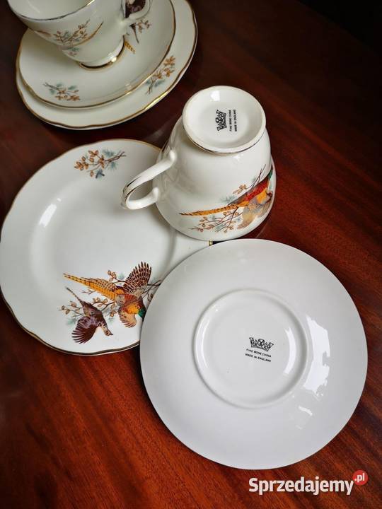 Talerzyk deserowy Fine Bone China Made England