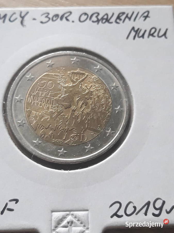2 Euro 30 r Obalenia muru berlińskiego2019 r men