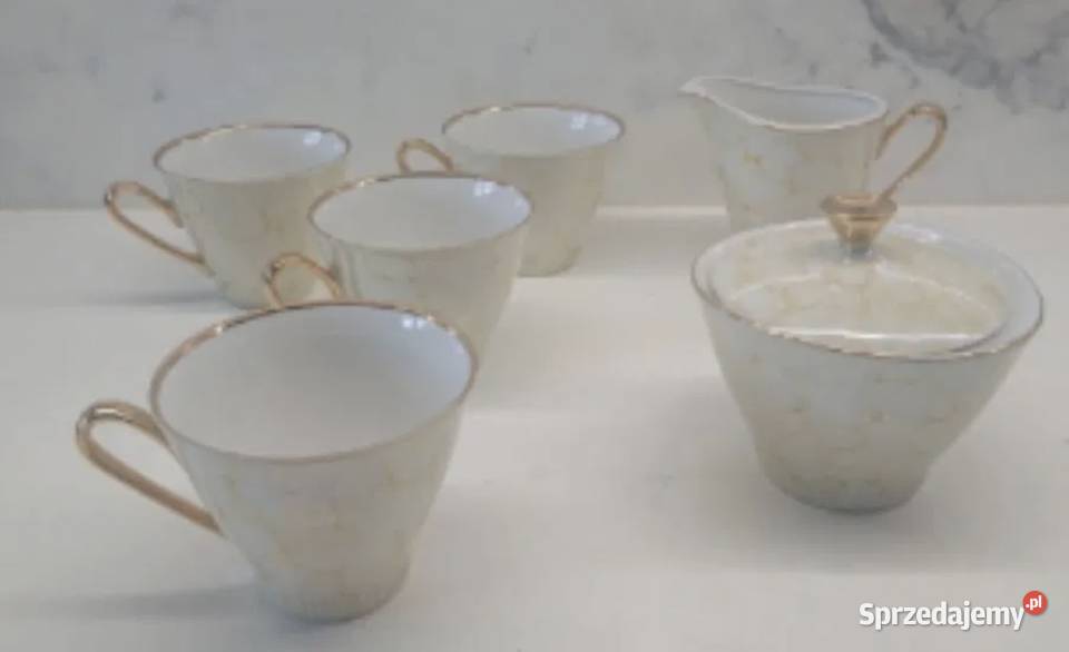 Serwis kawowy porcelana Włocławek z lat PRLu Porcelana i szkło Antyki, Sztuka, Kolekcje Łódź