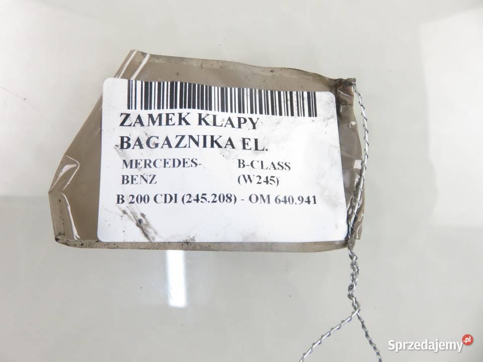 ZAMEK KLAPY MERCEDES W245 sprzedam