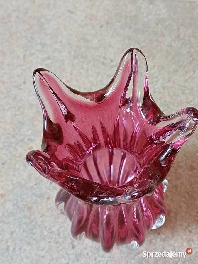 vintage czeskie szkło