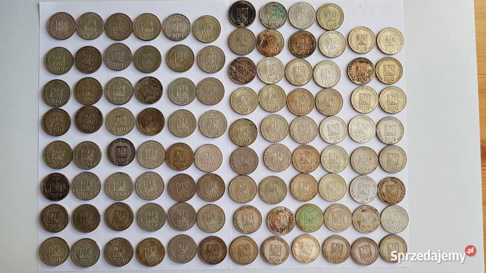 100 x 200 XXXlecia PRL 1974 mapka Ag srebro 625 Dąbrowa Górnicza