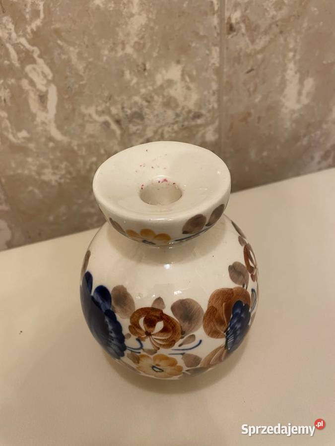 Włocławek stary świecznik porcelanowy ręcznie Świece Łódź