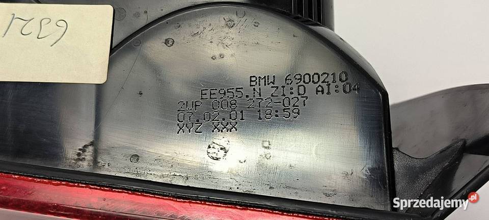 LAMPA PRAWA TYŁ BMW E39 6900210