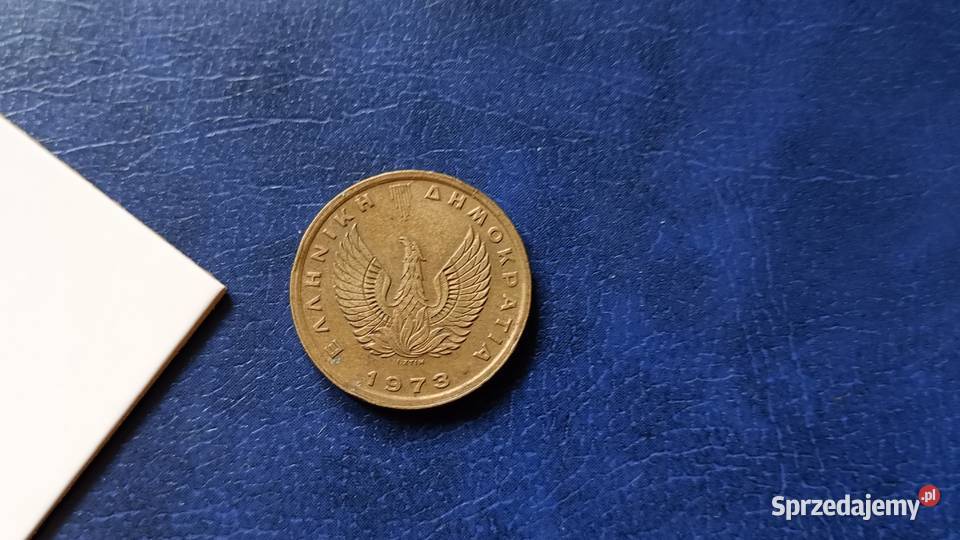 Stare monety 1 drachma 1973 Grecja Lesko