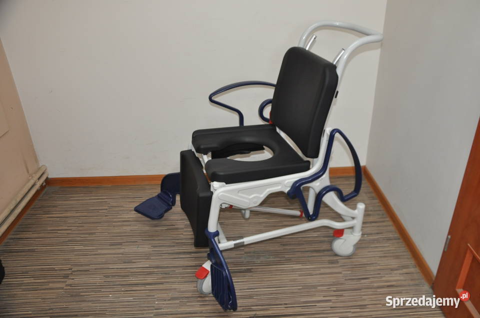 Wózek toaletowy kąpielowy prysznicowy kładziony Sprzęt rehabilitacyjny i ortopedyczny łódzkie Pabianice