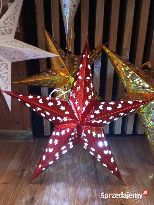 zestaw 3 gwiazd papierowych Kalety