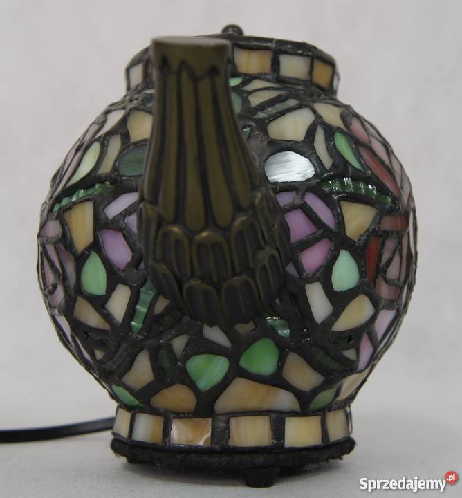 Lampka witrażowa w stylu Tiffany wielokolorowy