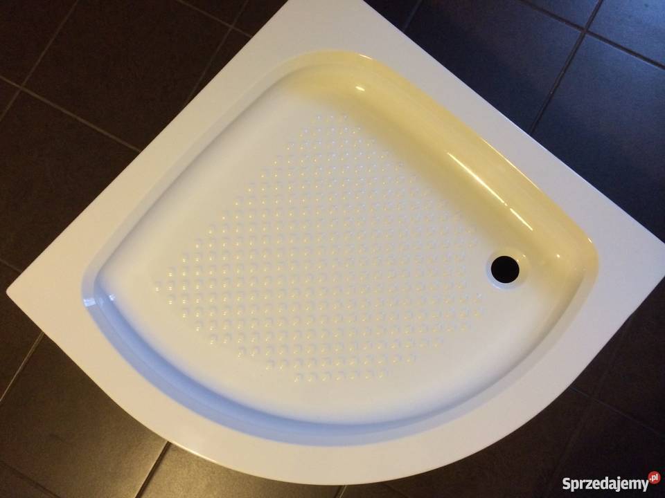 Brodzik półokr Optimum 80x80x7 kompakt Sanplast pomorskie Kwidzyn