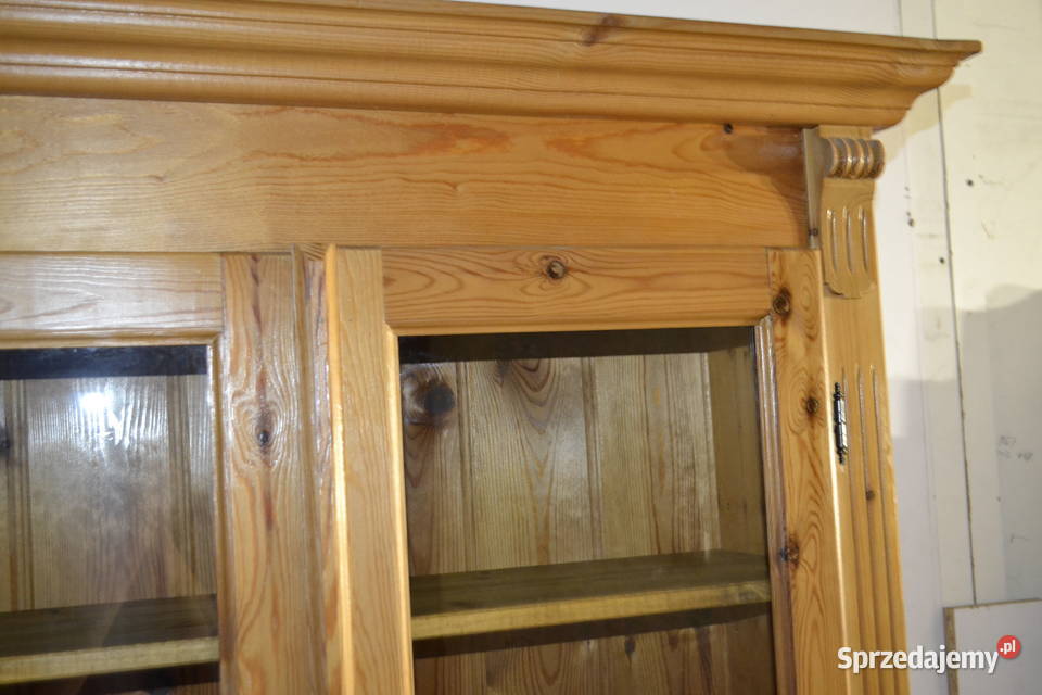 witryna sosnowa lite drewno Będzin