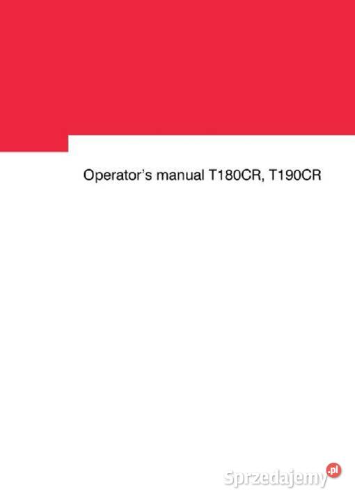 Valtra T140 T180 T190 T180CR T190CR instrukcja Poradniki, albumy i reportaże Kielce