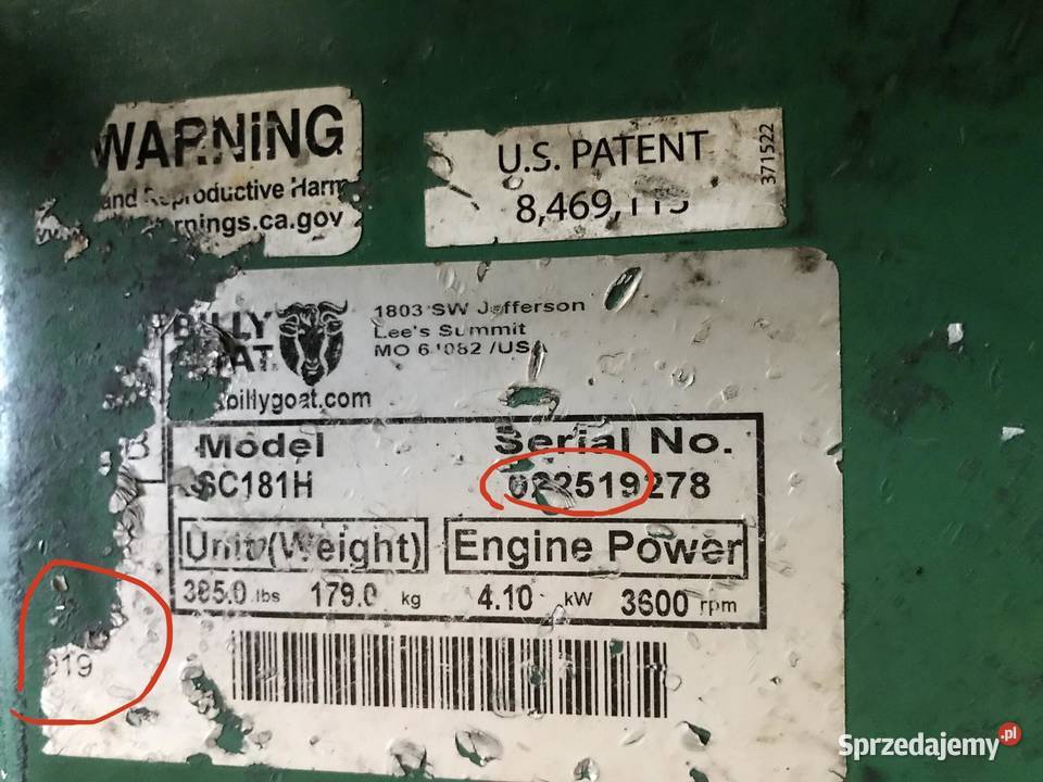 Wycinarka do darni BILLY GOAT 45 HONDA GXV160