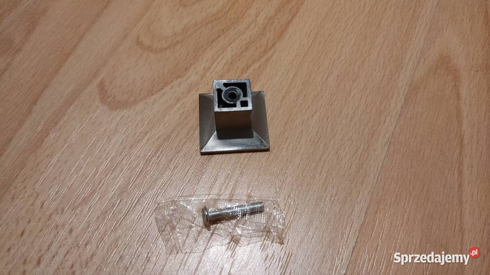 Gałka uchwyt meblowy kwadratowy aluminiowy Łapczyca