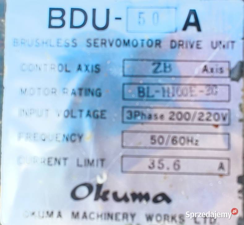 Okuma BDU50A complete servo drive servo napęd