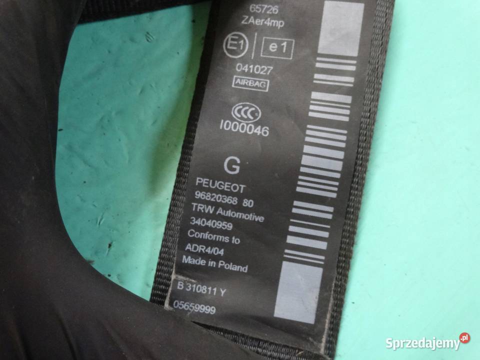 PEUGEOT 3008 I 11r pas bezpieczeństwa lewy przód osobowe świętokrzyskie