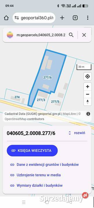 Sprzedam plac utwardzony Szembruk