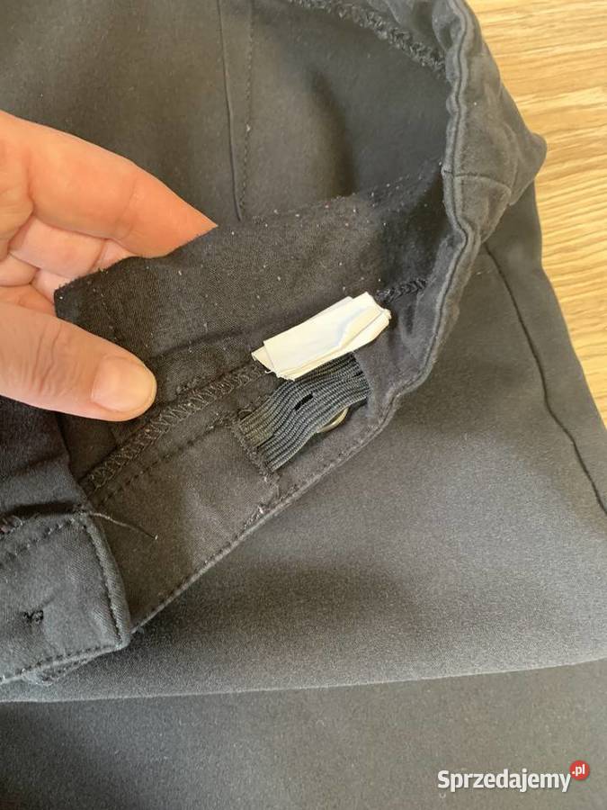 eleganckie szerokie czarne spodnie dziewczynki czarny Sochaczew