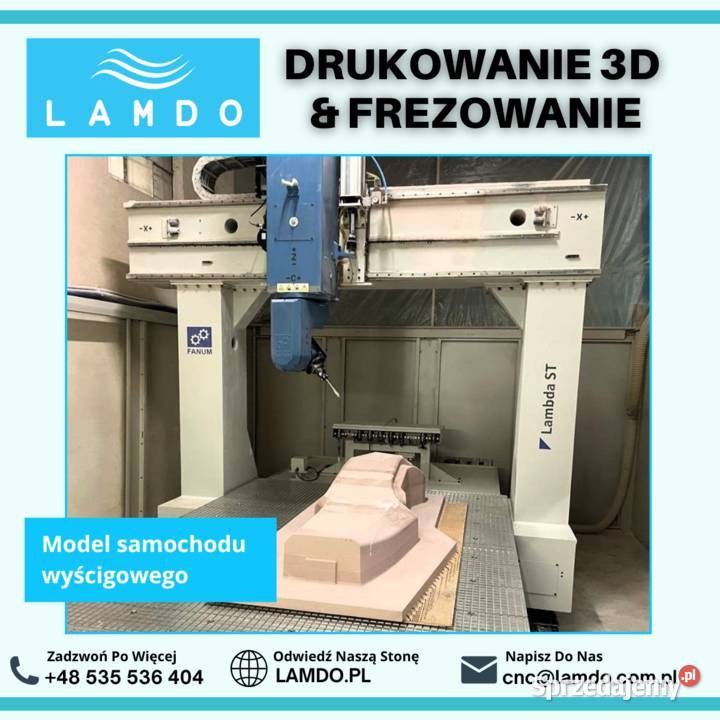 Drukowanie 3D Usługi CNC frezowanie w drewnie Giżycko