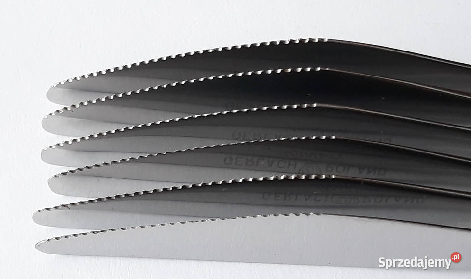 Noże obiadowe KASZUBSKI Gerlach sztućce PRL Dąbrowa Górnicza