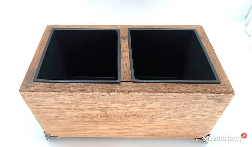 Doniczka Duo egzotyczne drewno Teak Witkowo