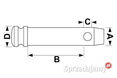 Sworzeń łącznika górnego VLK7002 Kamionna