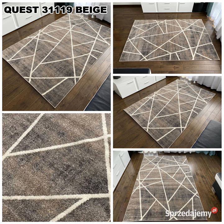 GĘSTY DYWAN 120X170 QUEST 31119 RÓŻNE WYMIARY podlaskie Białystok