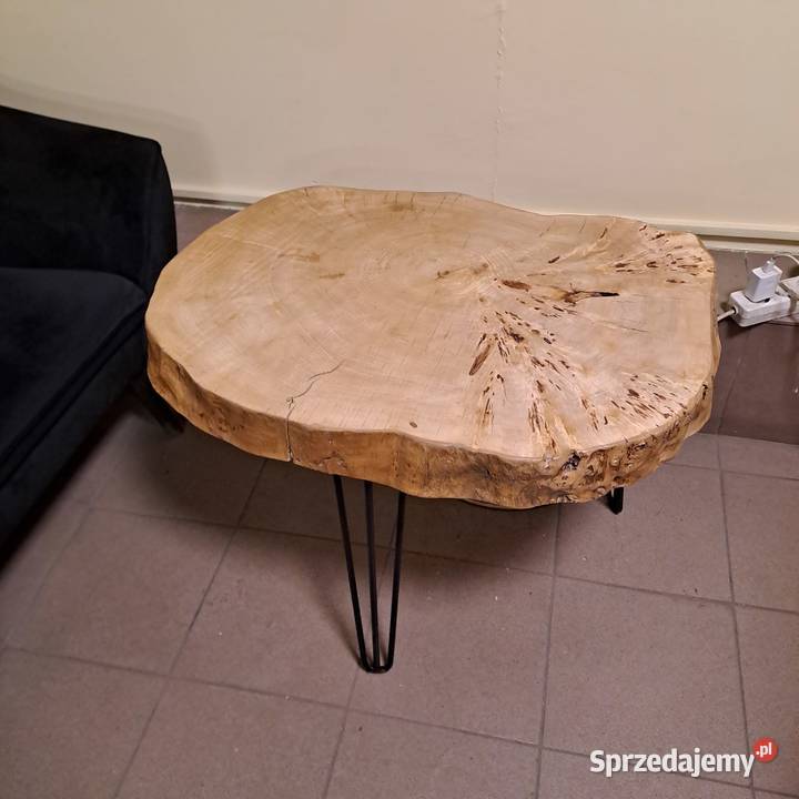 STOLIK KAWOWY Z PLASTRA DREWNA Inowrocław