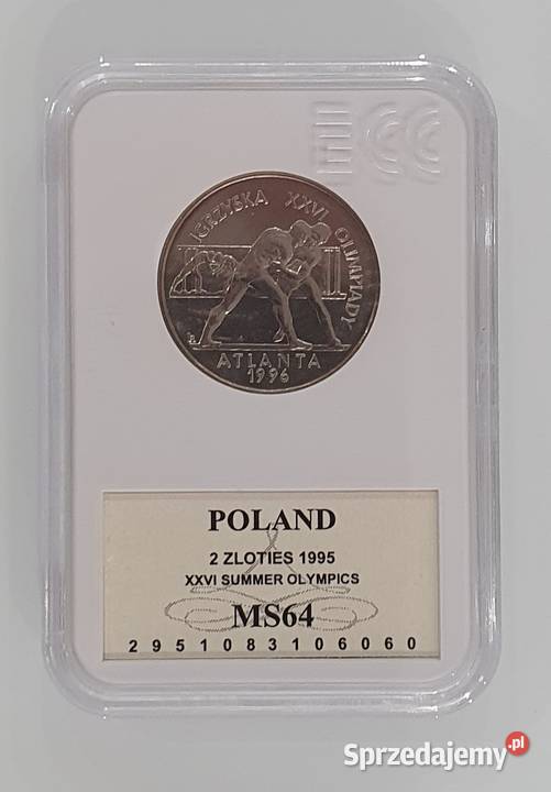2 1995 Atlanta Zapaśnicy Mennicza NGC MS64 Pozostałe