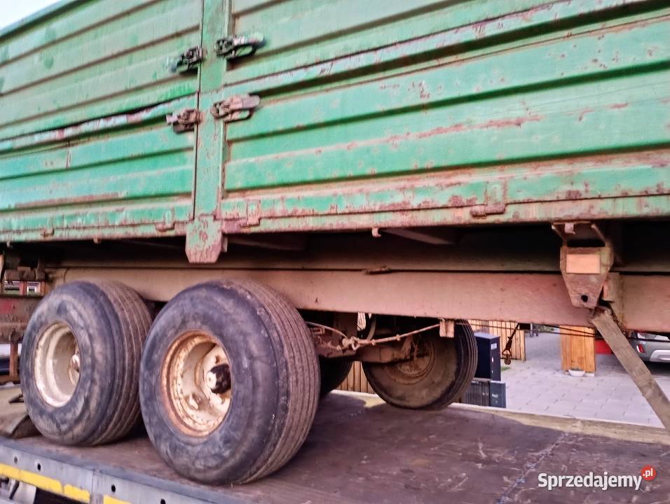 Przyczepa rolnicza wywrotka na 3 strony metall Sośno