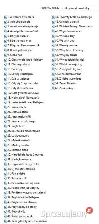 Kolędy karaoke filmy mp4 60 kolęd niskie tonacje religijna Warszawa