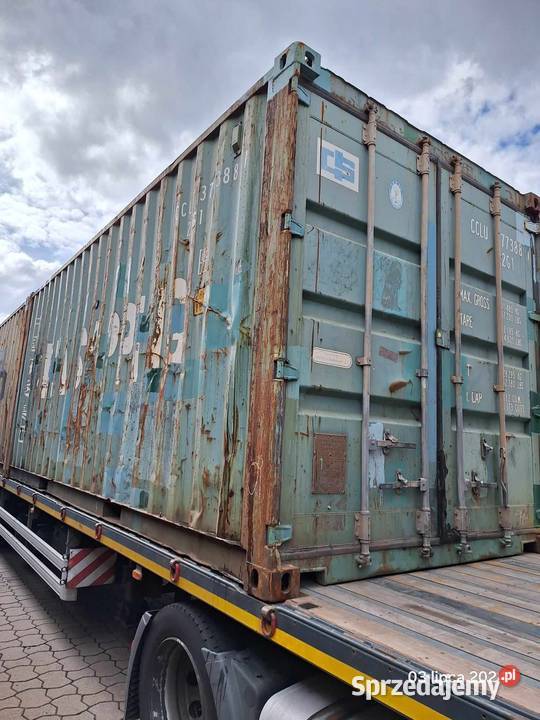 Kontener morski magazynowy 6m Poznań Kontenery wielkopolskie Pobiedziska