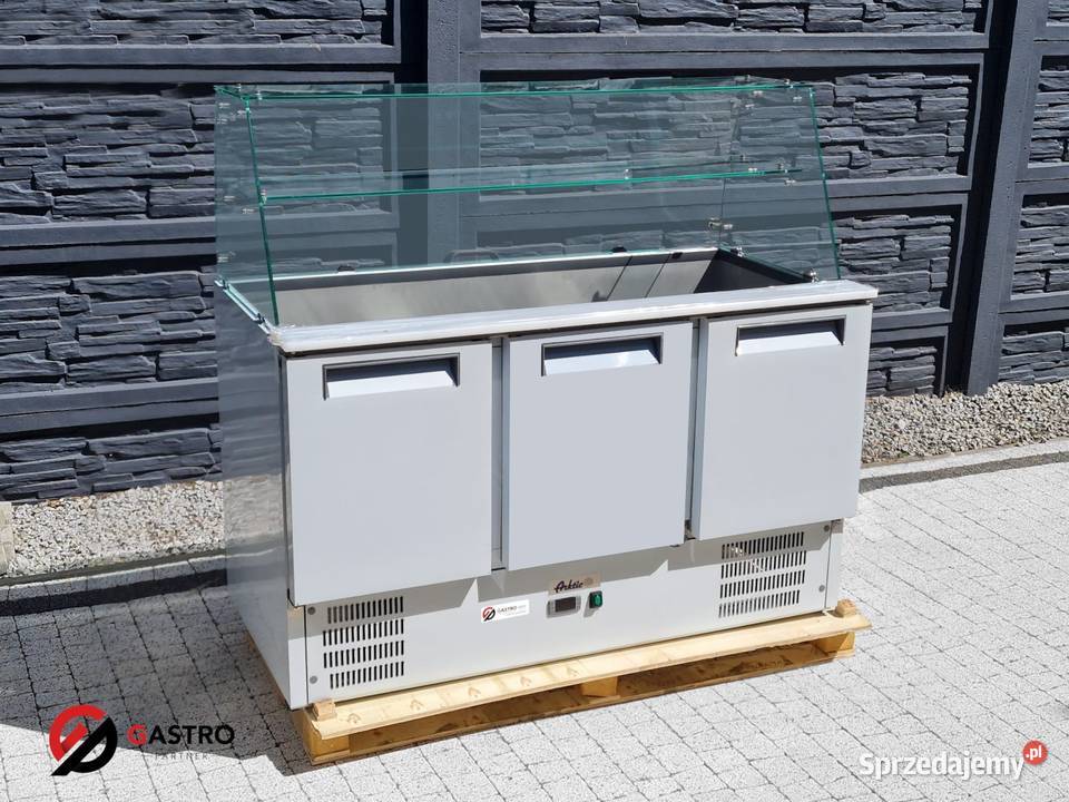 Stół chłodniczy sałatkowy 3drzwiowy z nadstawą Ostrów Wielkopolski