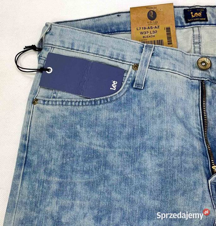 Spodnie męskie Lee Luke Bleach Slim Tapered W32 Rozmiar M Pisz