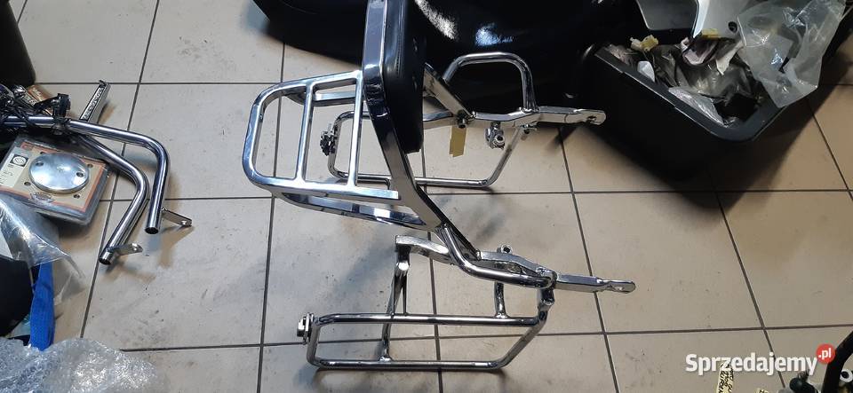 KUFRY BAGAŻNIK STELAŻE I OPARCIE KPL MOTO sakwy i torby Jawiszowice