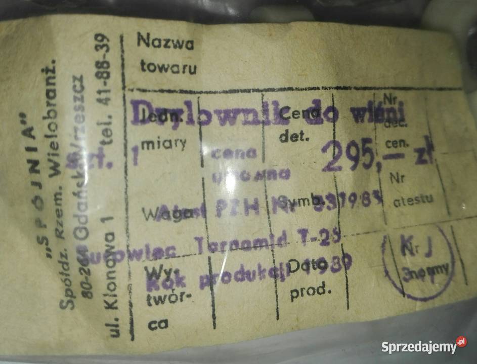 Nowe nieużywane rzeczy z okresu PRL Warszawa