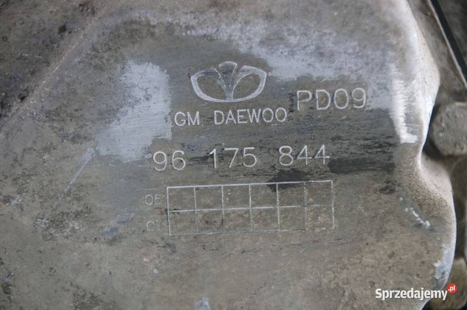 SKRZYNIA BIEGÓW CHEVROLET AVEO 96175844 osobowe Lipno