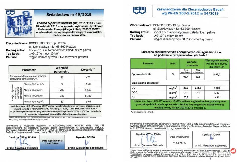 Kocioł z podajnikiem na ekogroszek 10kW 60m2 5 Bytom