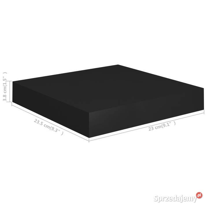 Półki ścienne 2 czarne 23 x 235 x 38 MDF mazowieckie Warszawa sprzedam