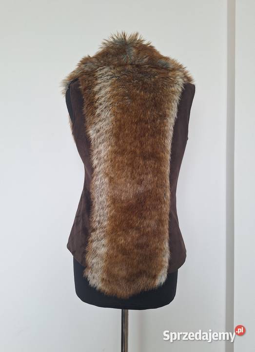 Przepiękny jesienny przejściowy bezrękawnik z